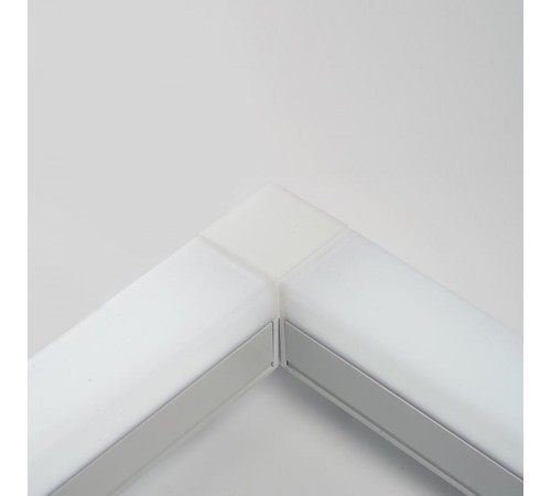 Светильник стыкующий квадрат для линейной системы 3W 300Lm 6500K, пластик, белый 50*50*55мм AL4021  41687  FERON