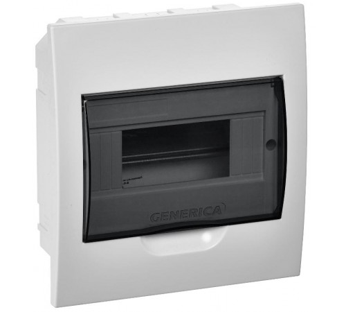 Бокс ЩРВ-П-8 модулей встраиваемый пластик IP41 (222х208х92мм)  MKP12-V-08-41-G  GENERICA