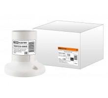 Патрон Е27 потолочный, термостойкий пластик, прямой, белый,  SQ0335-0060  TDM