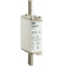 Плавкая вставка предохранителя ППНИ-33, габарит 0,  25А     DPP20-025  IEK