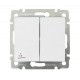 Valena Белый Переключатель 2-клавишный IP44  770098  Legrand