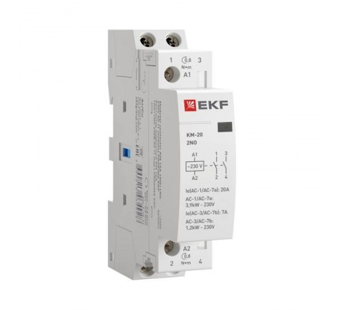 Контактор модульный КМ 20А 2NО (1 мод.) EKF PROxima  km-1-20-20  EKF