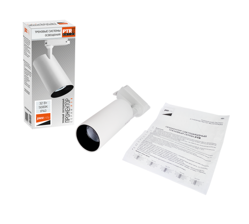 Светильник светодиодный трековый PTR 0732 32w 5000K 24° WH (белый) IP40  .5041271  Jazzway