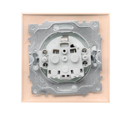 Валенсия розетка 1-местная с/з 16А кремовая с защ. штор. EKF PROxima   EWR16-028-20   EKF