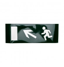 Пиктограмма (наклейка) для аварийного светильника "Направление к эвакуационному выходу налево вверх"  74-0110-1  REXANT