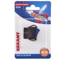 Выключатель клавишный 250V 16А (4с) ON-OFF синий с подсветкой (RWB-502, SC-767, IRS-201-1) (в упак. 1шт.)  06-0306-B  REXANT