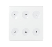 Сенсорный 6-кл выключатель без маркировки, белый  8000661-030  Simon