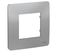 Unica Studio Алюминий Рамка 1-ая  NU200230  Schneider Electric