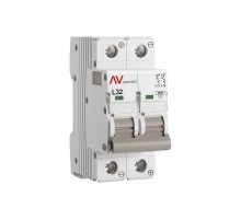 Выключатель автоматический AV-10 DC 2P 32A (L) 10kA AVERES  mcb10-DC-2-32L-av  EKF