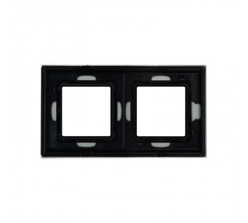 Рамка из натурального стекла, "Avanti", светло-серая, 4 модуля  4404824  DKC