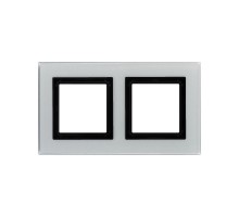 Рамка из натурального стекла, "Avanti", светло-серая, 4 модуля  4404824  DKC