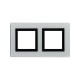 Рамка из натурального стекла, "Avanti", светло-серая, 4 модуля  4404824  DKC