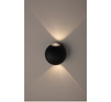 Декоративная подсветка светодиодная WL11 BK 2*1Вт IP 54 черный  Б0034609  ЭРА