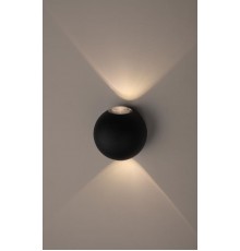 Декоративная подсветка светодиодная WL11 BK 2*1Вт IP 54 черный  Б0034609  ЭРА