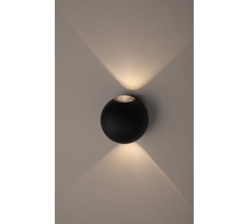 Декоративная подсветка светодиодная WL11 BK 2*1Вт IP 54 черный  Б0034609  ЭРА