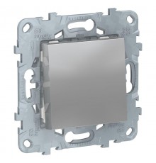 Unica New Алюминий Переключатель 1-клавишный, сх. 6, 10 AX, 250В  NU520330  Schneider Electric