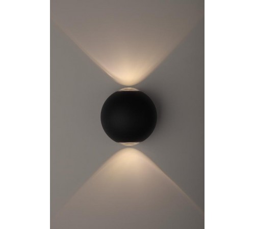 Декоративная подсветка светодиодная WL11 BK 2*1Вт IP 54 черный  Б0034609  ЭРА