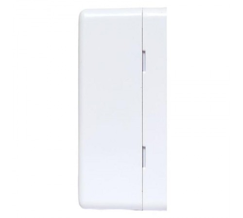 Корпус настенной розетки TERACOM PRO на 2 модуля Keystone со шторками и маркерами белый  TRP-EBOX-2KSTN-WH  EKF