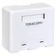 Корпус настенной розетки TERACOM PRO на 2 модуля Keystone со шторками и маркерами белый  TRP-EBOX-2KSTN-WH  EKF