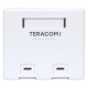 Корпус настенной розетки TERACOM PRO на 2 модуля Keystone со шторками и маркерами белый  TRP-EBOX-2KSTN-WH  EKF
