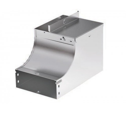 Угол вертикальный внутренний, переходник CSSS 90 осн. 200 H80 в комплекте с крепежными элемент. и соединител. пластинами, INOX  37064KINOX  DKC