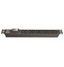 Блок розеток для 19" шкафов, 8 розеток IEC60320 С13, с автоматом защиты1Р  R519IEC8CBC14  DKC