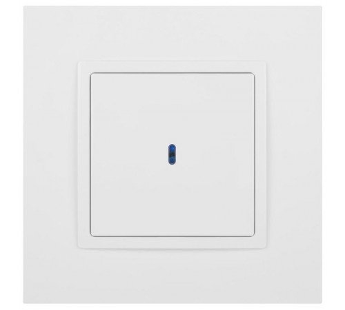 Выключатель Elegance 14-1102-01М с подсветкой, 10АХ-250В, белый матовый  Б0065783  ЭРА