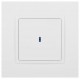 Выключатель Elegance 14-1102-01М с подсветкой, 10АХ-250В, белый матовый  Б0065783  ЭРА