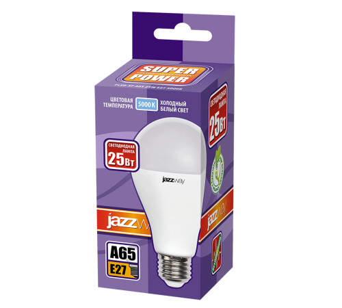 Лампа светодиодная PLED- SP A65 25w E27 5000K 230/50  .5018082A  Jazzway