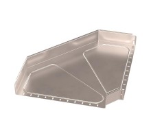 Угол горизонтальный 90 градусов Стандарт INOX (AISI 409) 600х100  PR16.3574  Промрукав