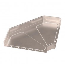 Угол горизонтальный 90 градусов Стандарт INOX (AISI 409) 600х100  PR16.3574  Промрукав