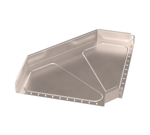 Угол горизонтальный 90 градусов Стандарт INOX (AISI 409) 600х100  PR16.3574  Промрукав