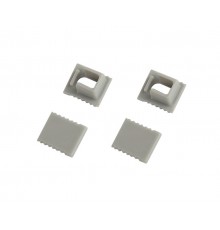 Набор заглушек  0709-3 для профиля 0709 2шт глухие 2шт с отверстием   Б0062825  ЭРА