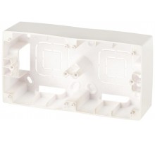 12-6102-15 ЭРА Коробка наклад. монтажа 2 поста, Эра12, перламутр  Б0043179  ЭРА