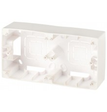 12-6102-15 ЭРА Коробка наклад. монтажа 2 поста, Эра12, перламутр  Б0043179  ЭРА