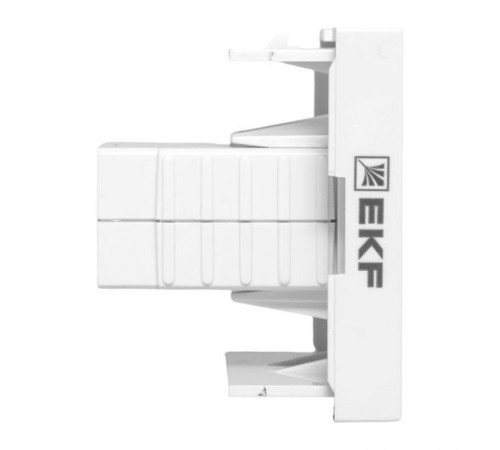 Розетка HDMI, 2 модуля, 1 гнездо, без индикатора, белая E2MR-21HDMI-10EKF