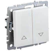 BRITE Выключатель жалюзи 10А ВС10-1-5-БрЖ жемчужный   BR-V15-0-10-K36  IEK