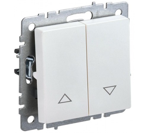 BRITE Выключатель жалюзи 10А ВС10-1-5-БрЖ жемчужный   BR-V15-0-10-K36  IEK