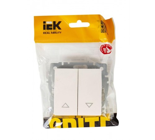 BRITE Выключатель жалюзи 10А ВС10-1-5-БрЖ жемчужный   BR-V15-0-10-K36  IEK