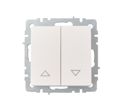 BRITE Выключатель жалюзи 10А ВС10-1-5-БрЖ жемчужный   BR-V15-0-10-K36  IEK