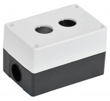 Корпус постов КП102-Р для кнопок 2 места белый  BKP10-2-K01-R  IEK