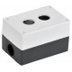 Корпус постов КП102-Р для кнопок 2 места белый  BKP10-2-K01-R  IEK