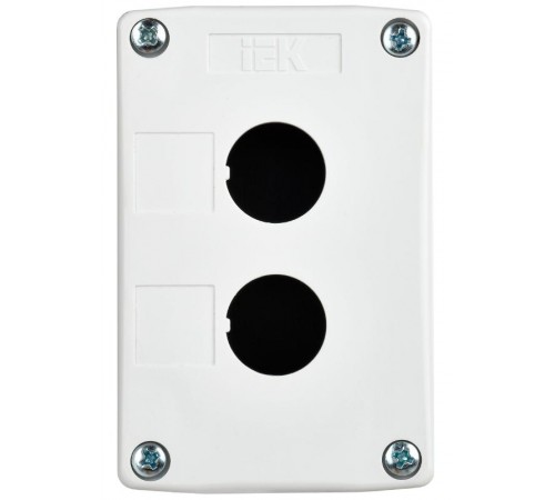 Корпус постов КП102-Р для кнопок 2 места белый  BKP10-2-K01-R  IEK