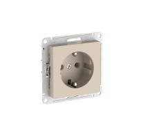 AtlasDesign Песочный Розетка с заземлением, 16А, механизм, быстрозажимные клеммы  ATN001243S  SE