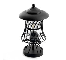 Светильник садово-парковый, 60W 230V E27 IP44 черный, PL524  11687  FERON