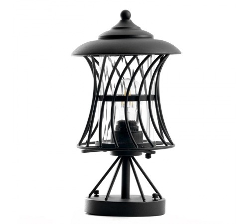 Светильник садово-парковый, 60W 230V E27 IP44 черный, PL524  11687  FERON