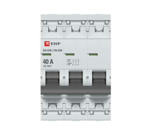 Выключатель нагрузки 3P 40А ВН-63N PROxima S63340  EKF