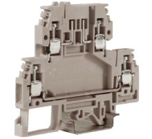 DSFA.4GR, зажим с 2 уровнями, верхний под предохранитель 4 кв.мм серый  ZDA100GR  DKC
