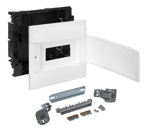 Practibox S Пластиковый щиток Встраиваемый 1X8 Белая дверь  134548  Legrand