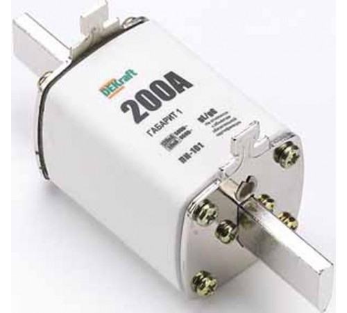 Предохранитель ножевой тип 35, габарит 1, 200А П  21311DEK  DEKraft